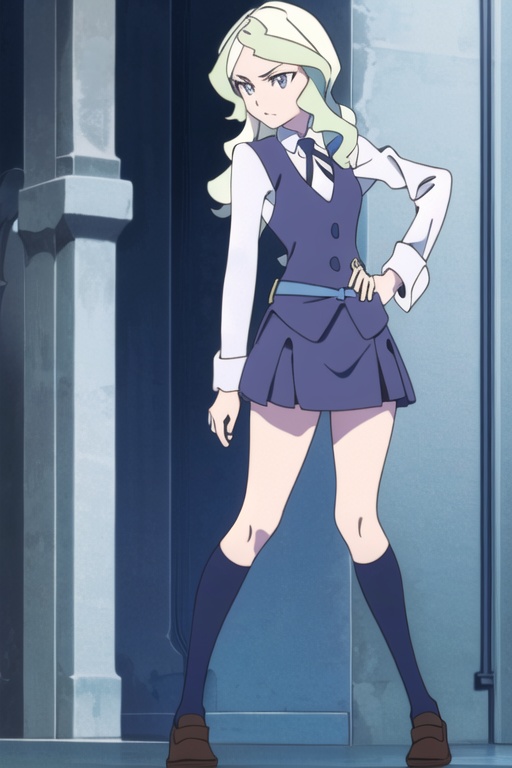 diana cavendish,  luna nova uniform,  (masterpiece on Tensor.Art