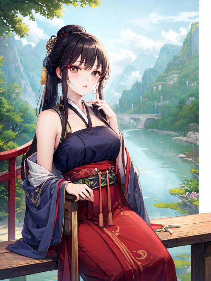 Elegant hanfu ruqun style by ishiwatafox117 on Tensor.Art
