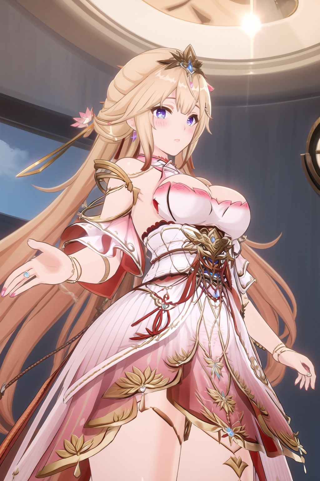 solo,  longhair,  breasts on Tensor.Art