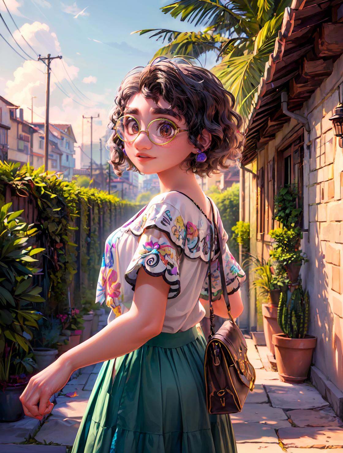 1girl,  mirabel madrigal,  glasses on Tensor.Art