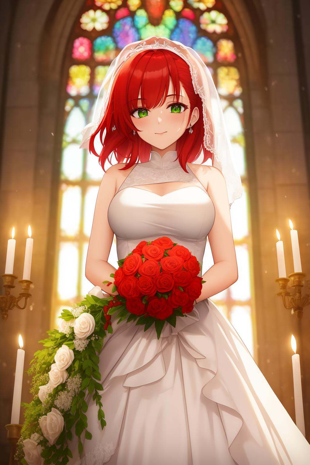 1girl,  solo,  red_hair on Tensor.Art