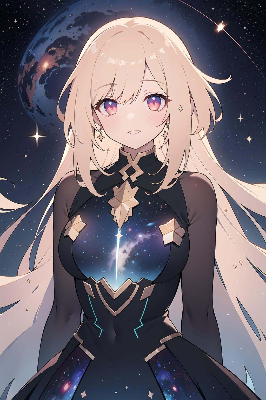 1girl,  in space,  cosmic beauty by HelloWorld on Tensor.Art