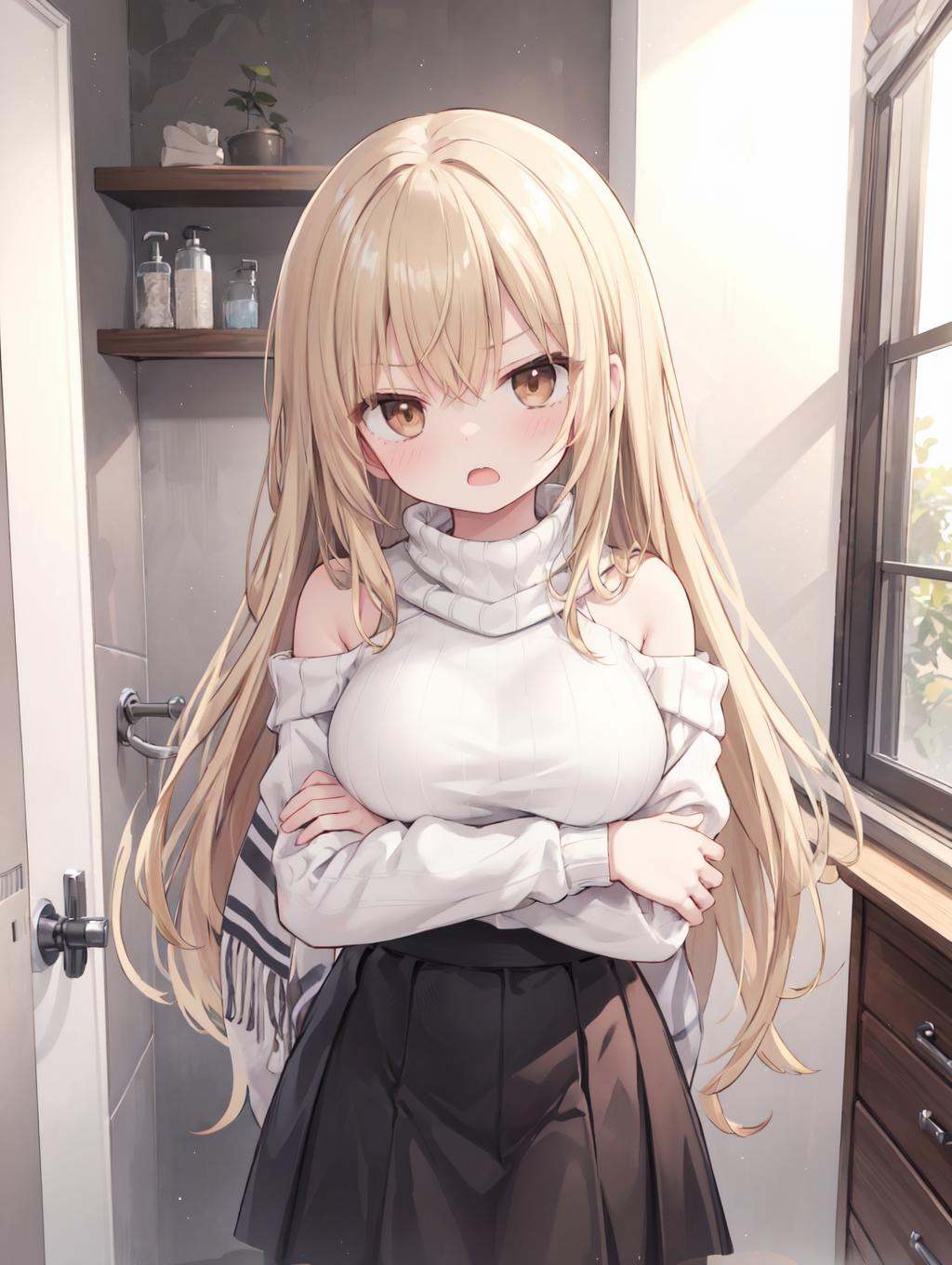 1girl,  large breasts,  teenage on Tensor.Art