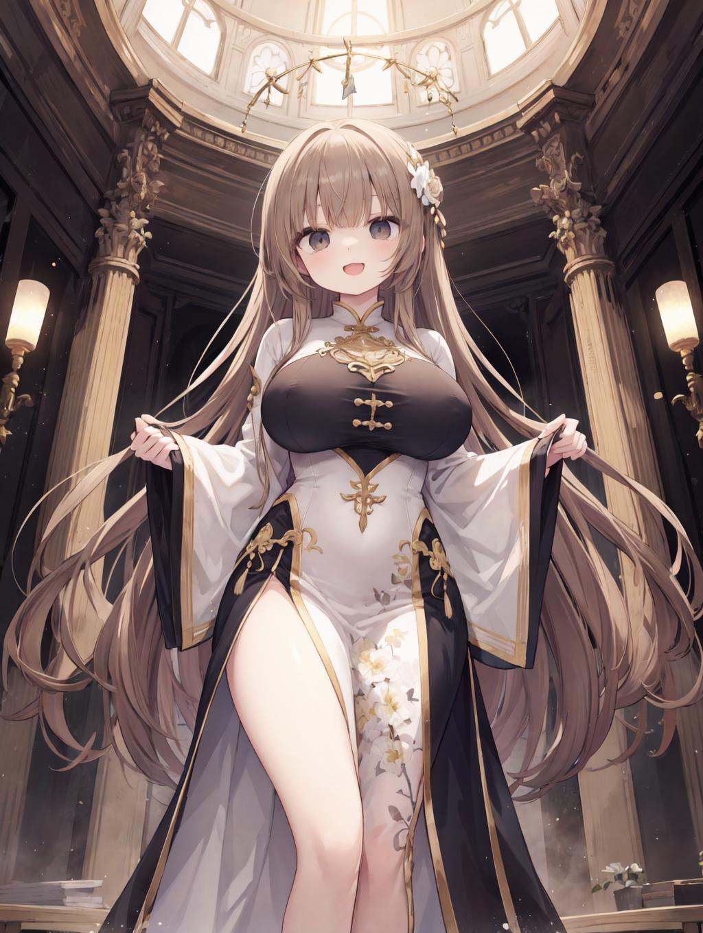 1other,  gigantic breasts,  spring on Tensor.Art