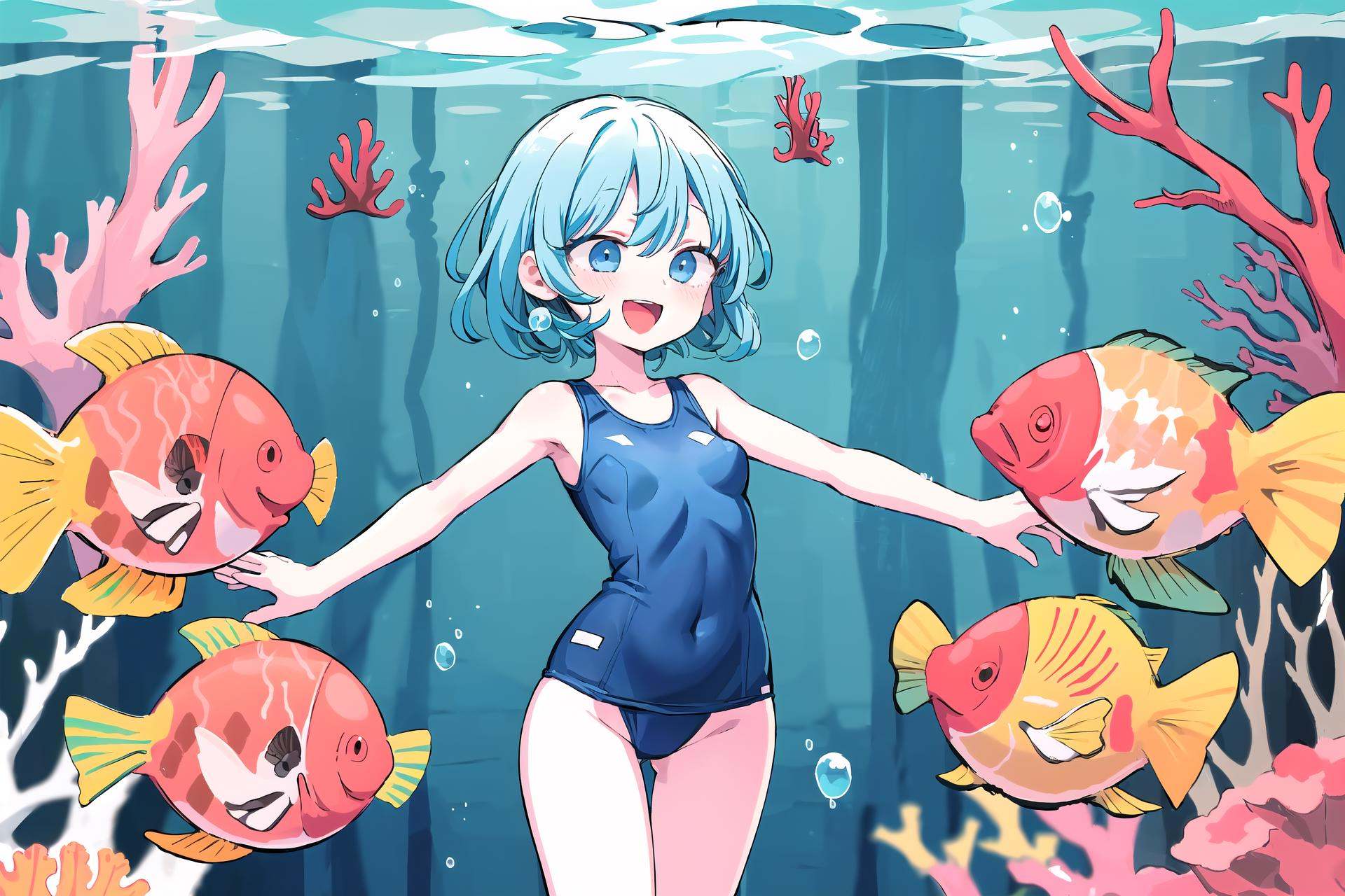 Petite,  Solo,  1 girl by HelloWorld on Tensor.Art