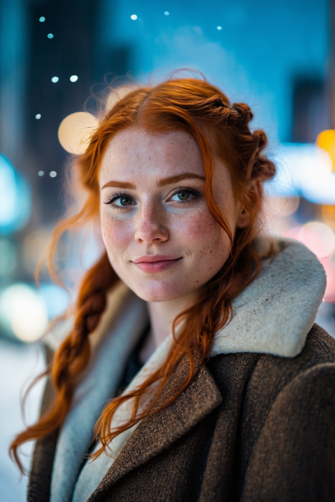 closed lips,  cute smile,  cinematic photo on Tensor.Art