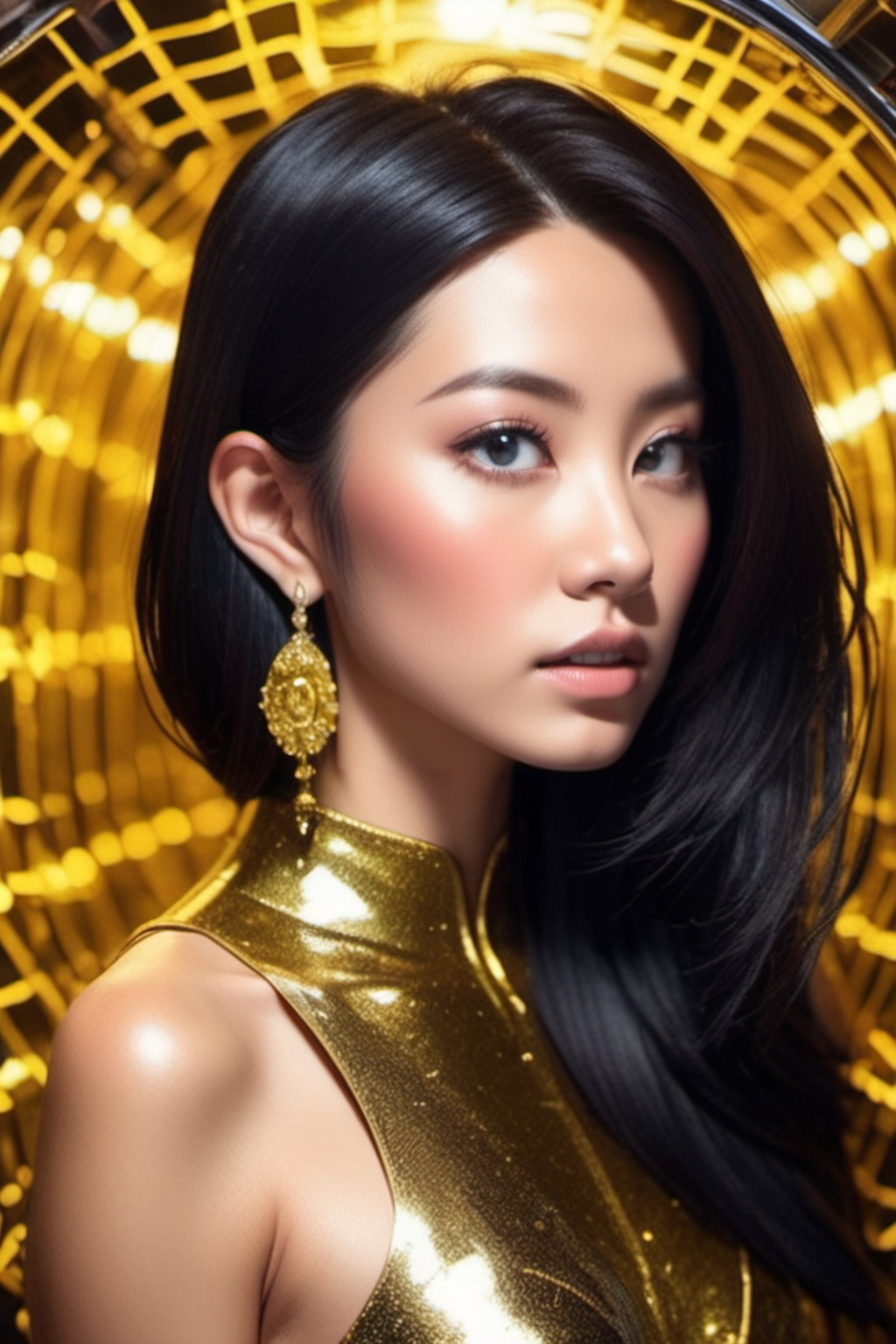 1girl,  asian,  black hair on Tensor.Art