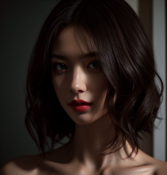solo,highly detailed,cinematic highlight hair,(best quality),((masterpiece)),1girl,realistic,photo,<lora:15415-000011:0.7>,