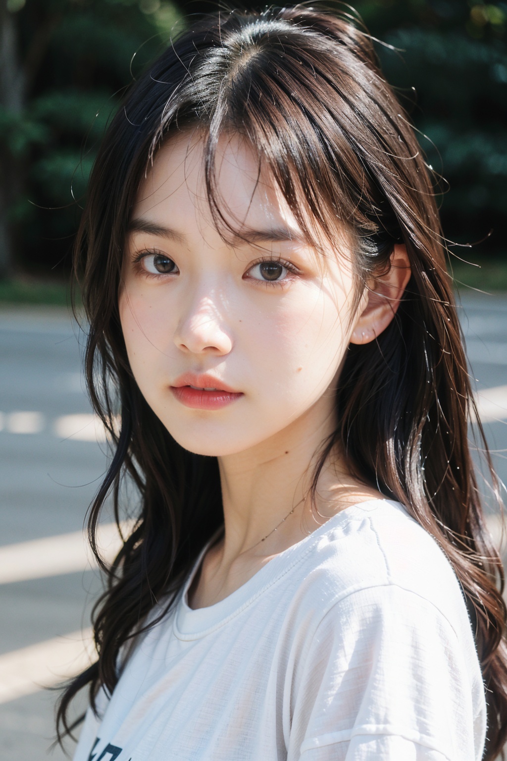 RAW photo,  a portrait photo of girl in casual clothes,  natural skin on Tensor.Art