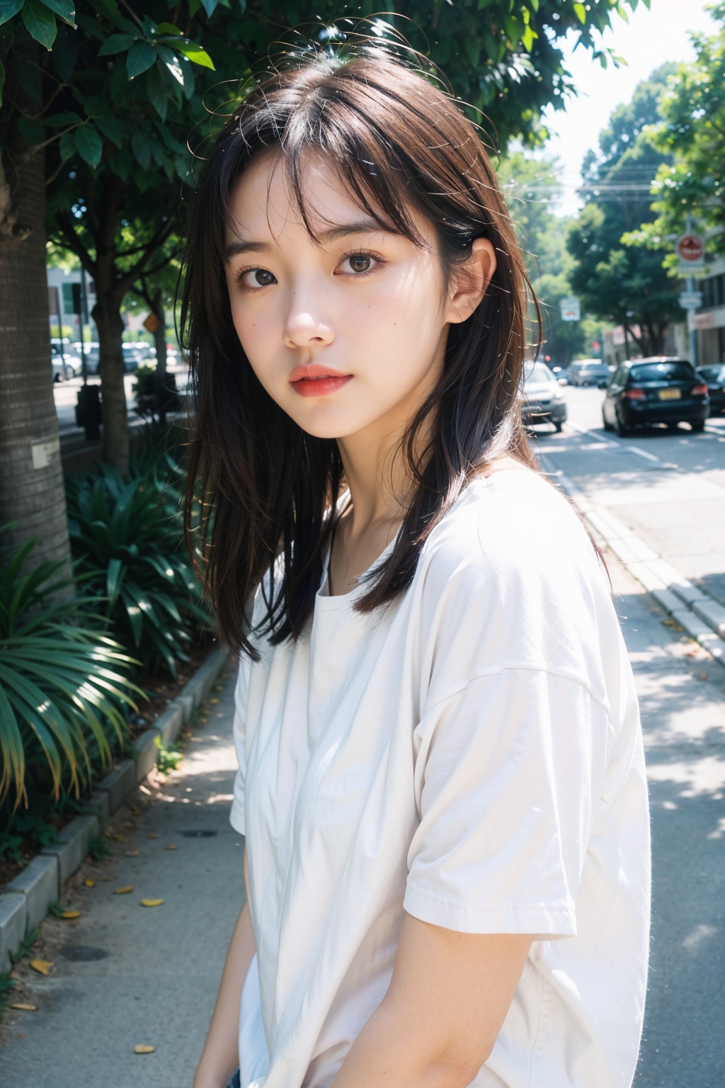 RAW photo,  a portrait photo of girl in casual clothes,  natural skin on Tensor.Art