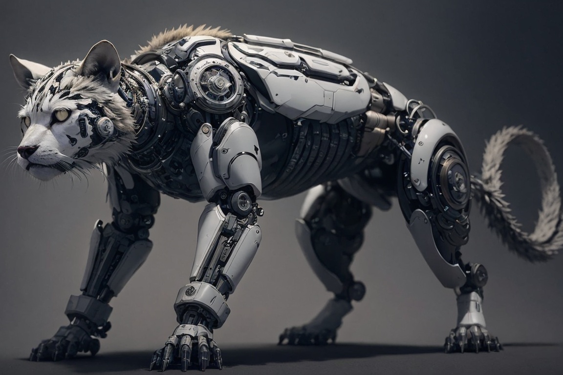 mechanical animals,  neon jungle,  LED patterns on Tensor.Art
