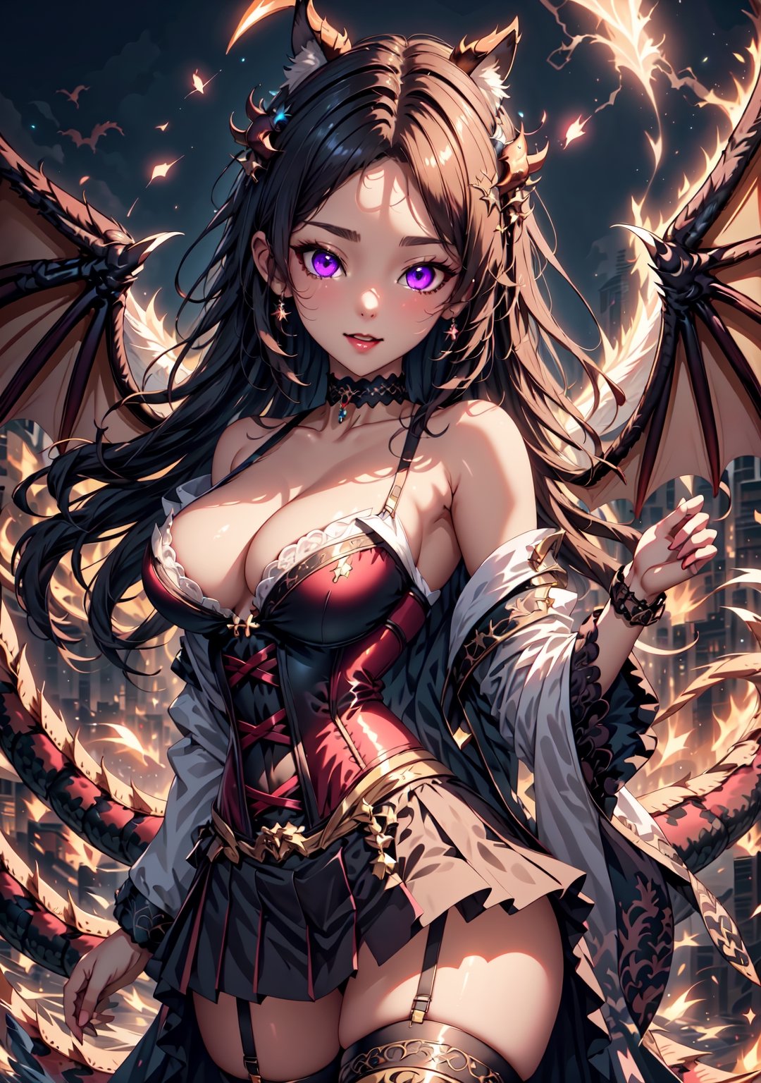 dragon ,  choker,  upper body on Tensor.Art