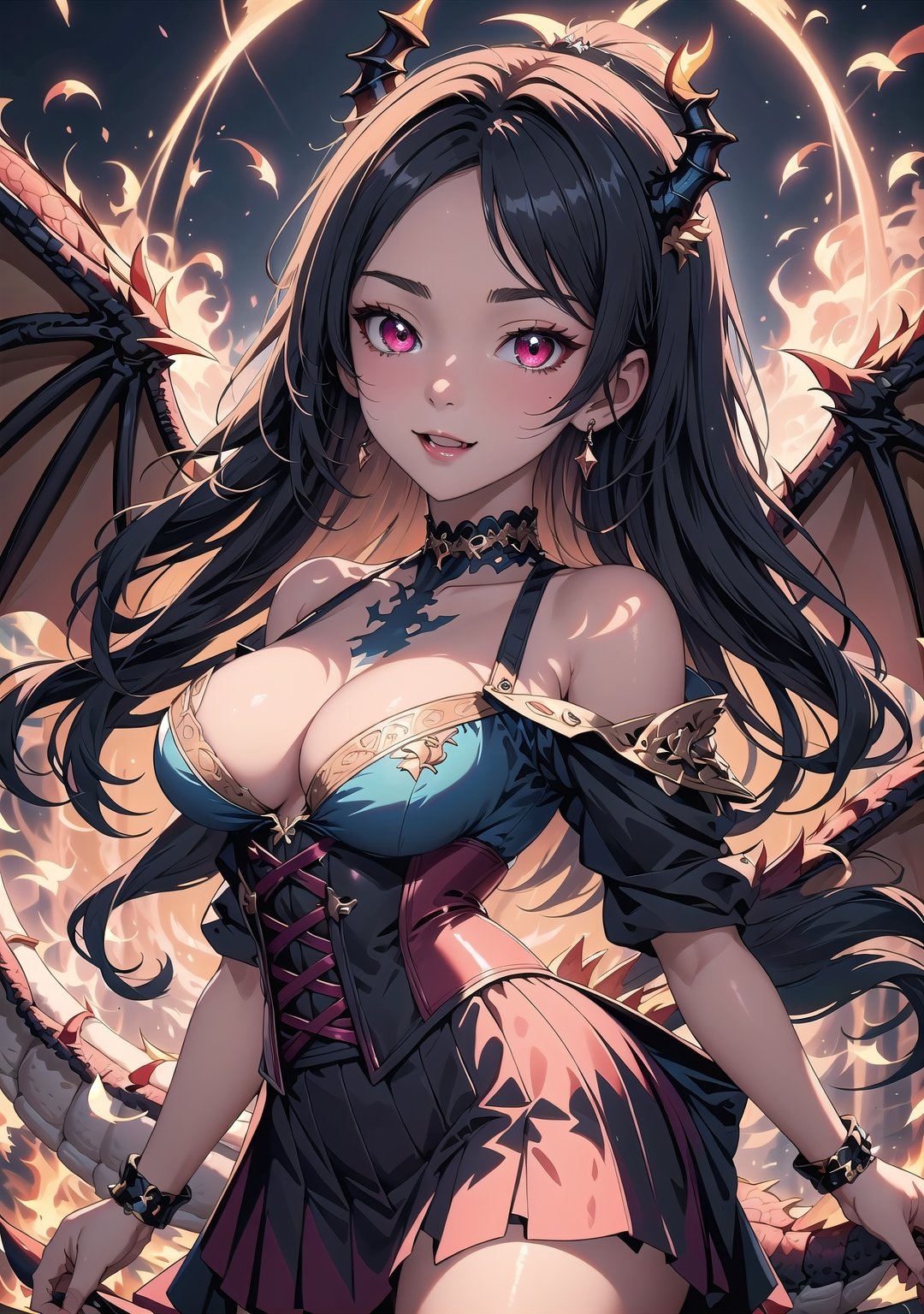 dragon ,  choker,  upper body on Tensor.Art