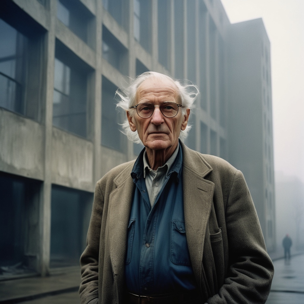 cinematic moviemaker style,  portrait of a very old man,  ethereal dreamy foggy on Tensor.Art