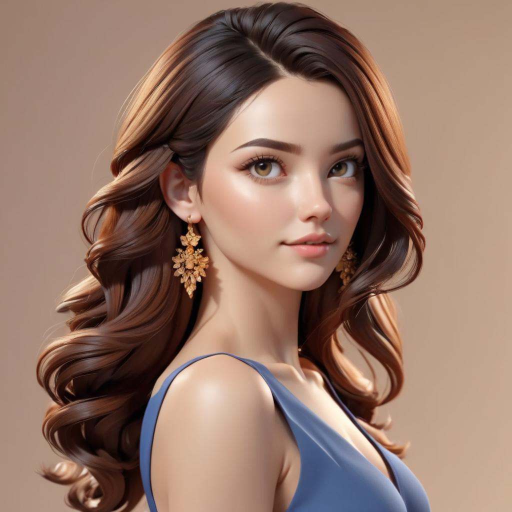 3D Render Style,  3DRenderAF,  Portrait of a beautiful woman on Tensor.Art