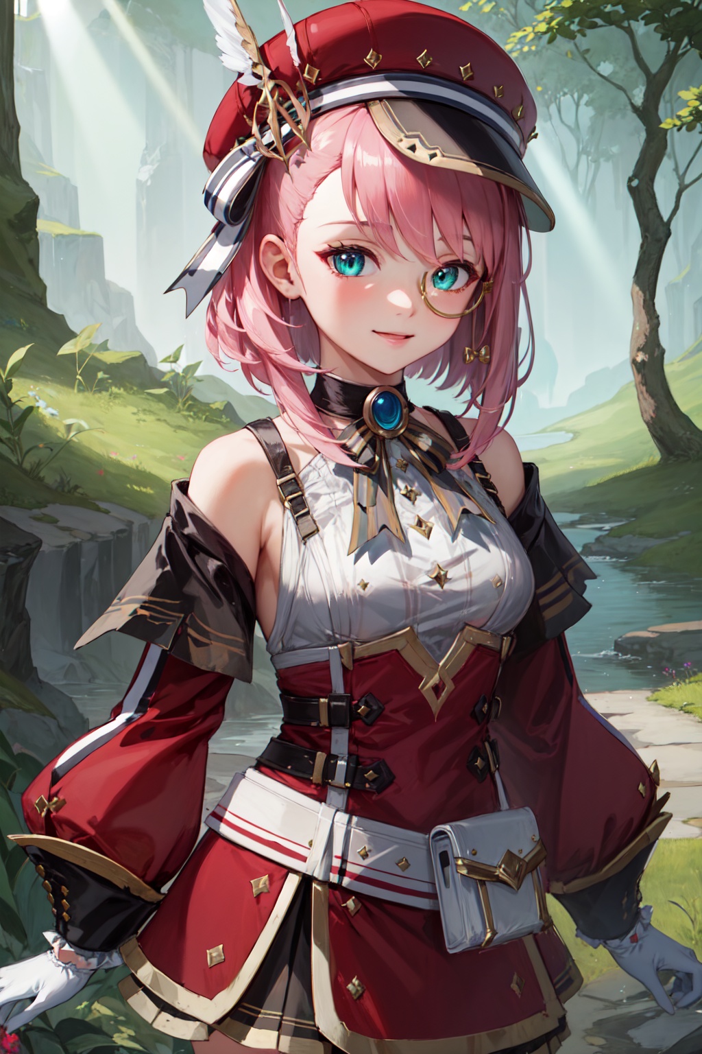 1girl,  charlotteid,  bright smile on Tensor.Art