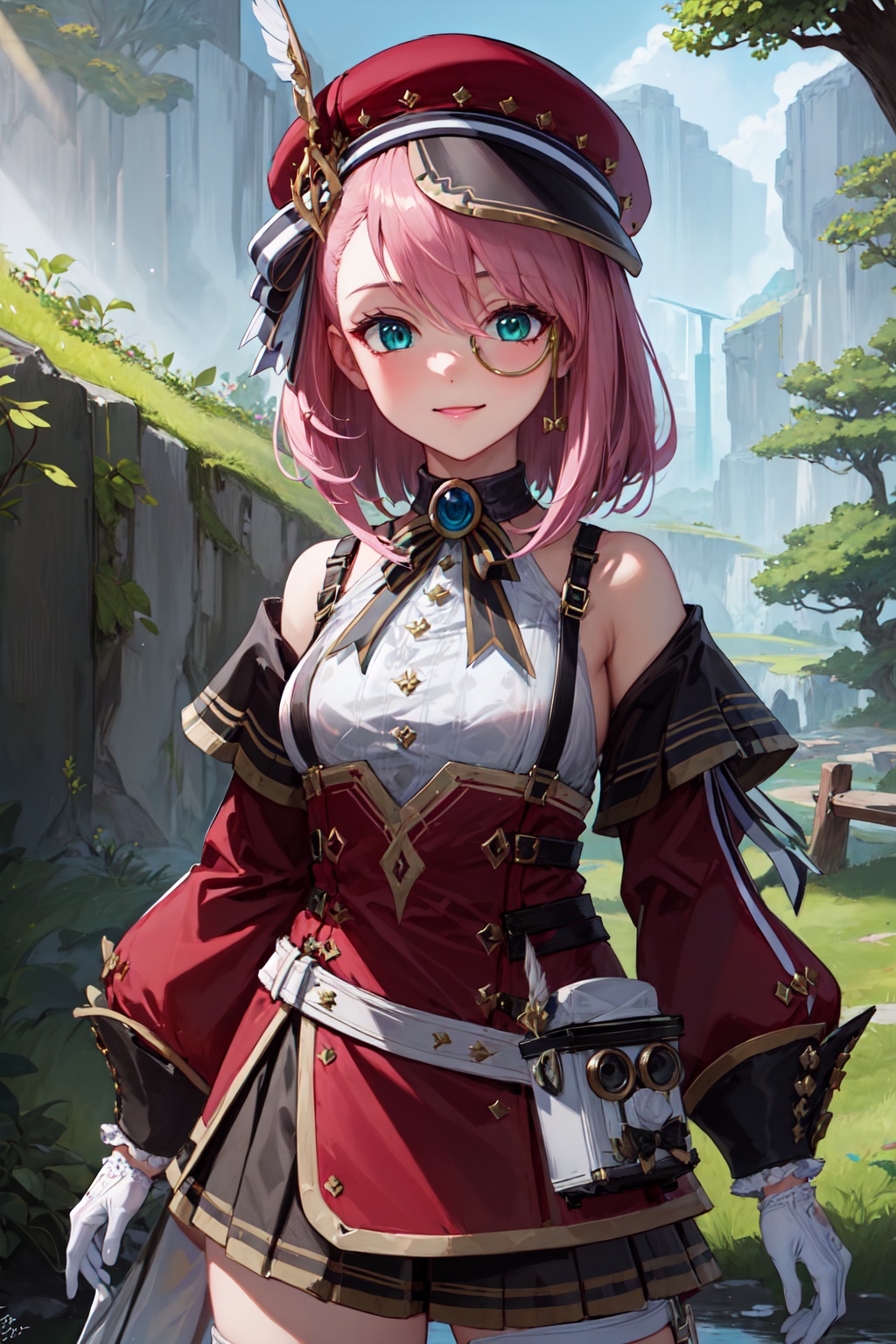 1girl,  charlotteid,  bright smile on Tensor.Art