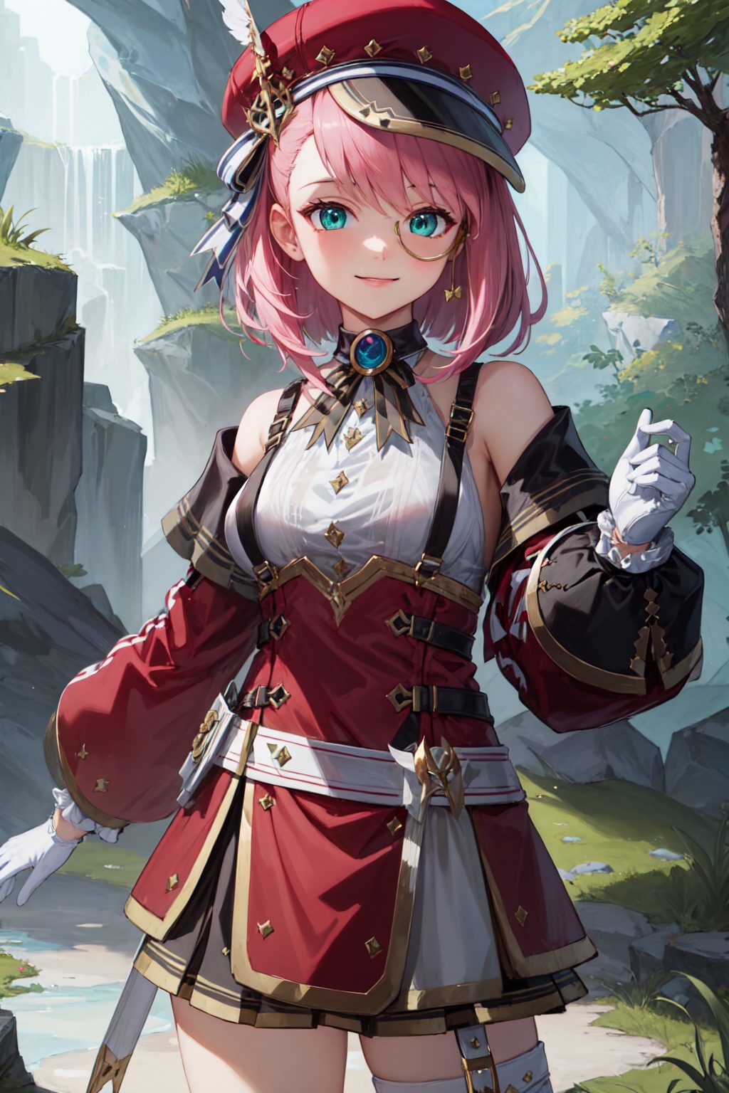 1girl,  charlotteid,  bright smile on Tensor.Art