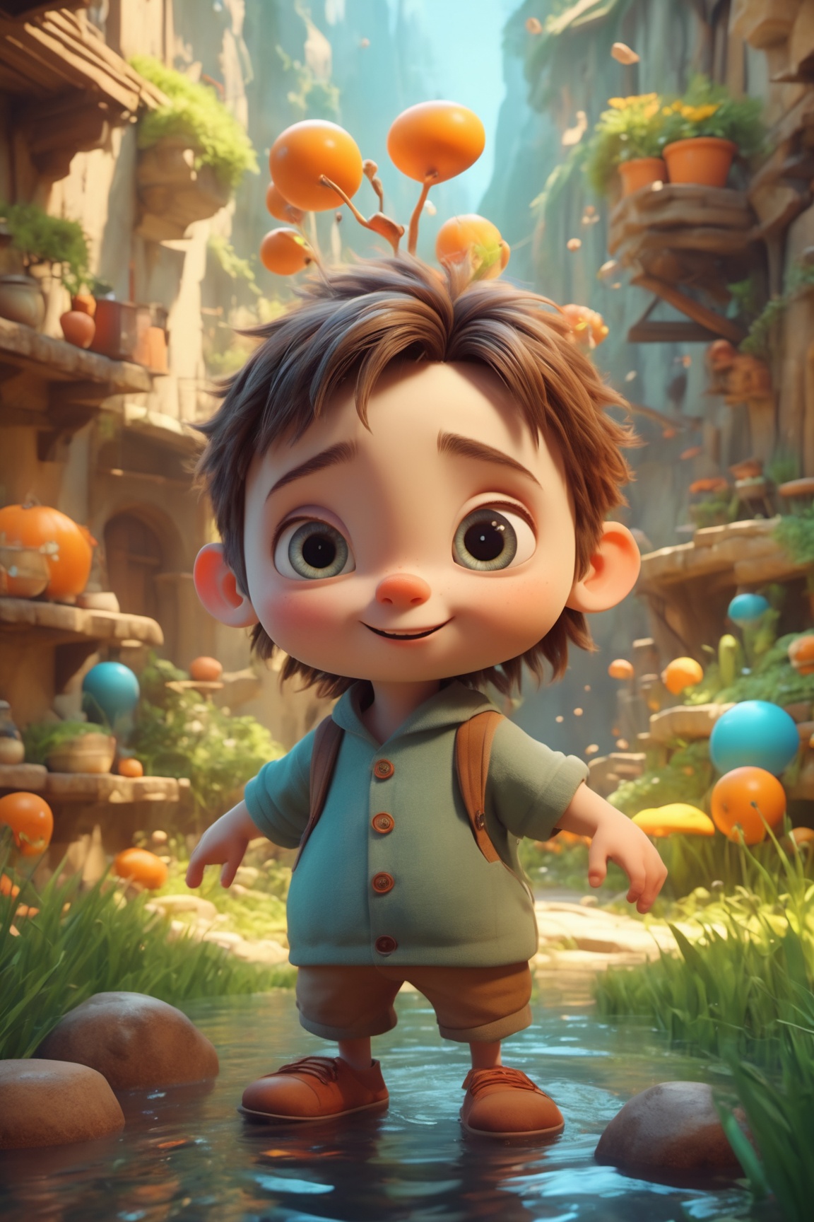 ultra-detailed,  cute cartoon,  nature by Shopon_skp on Tensor.Art