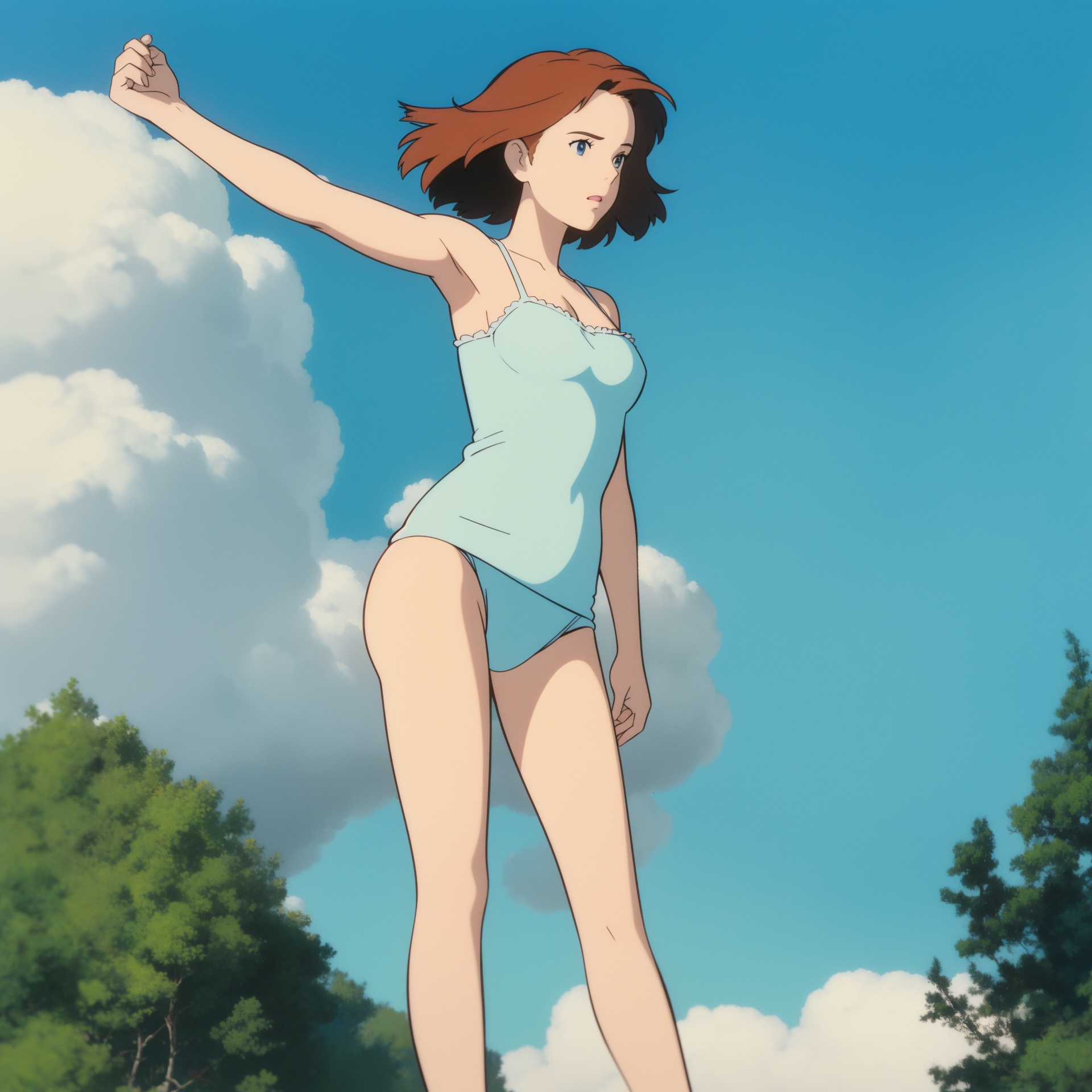 ghibli,  1girl,  lady on Tensor.Art