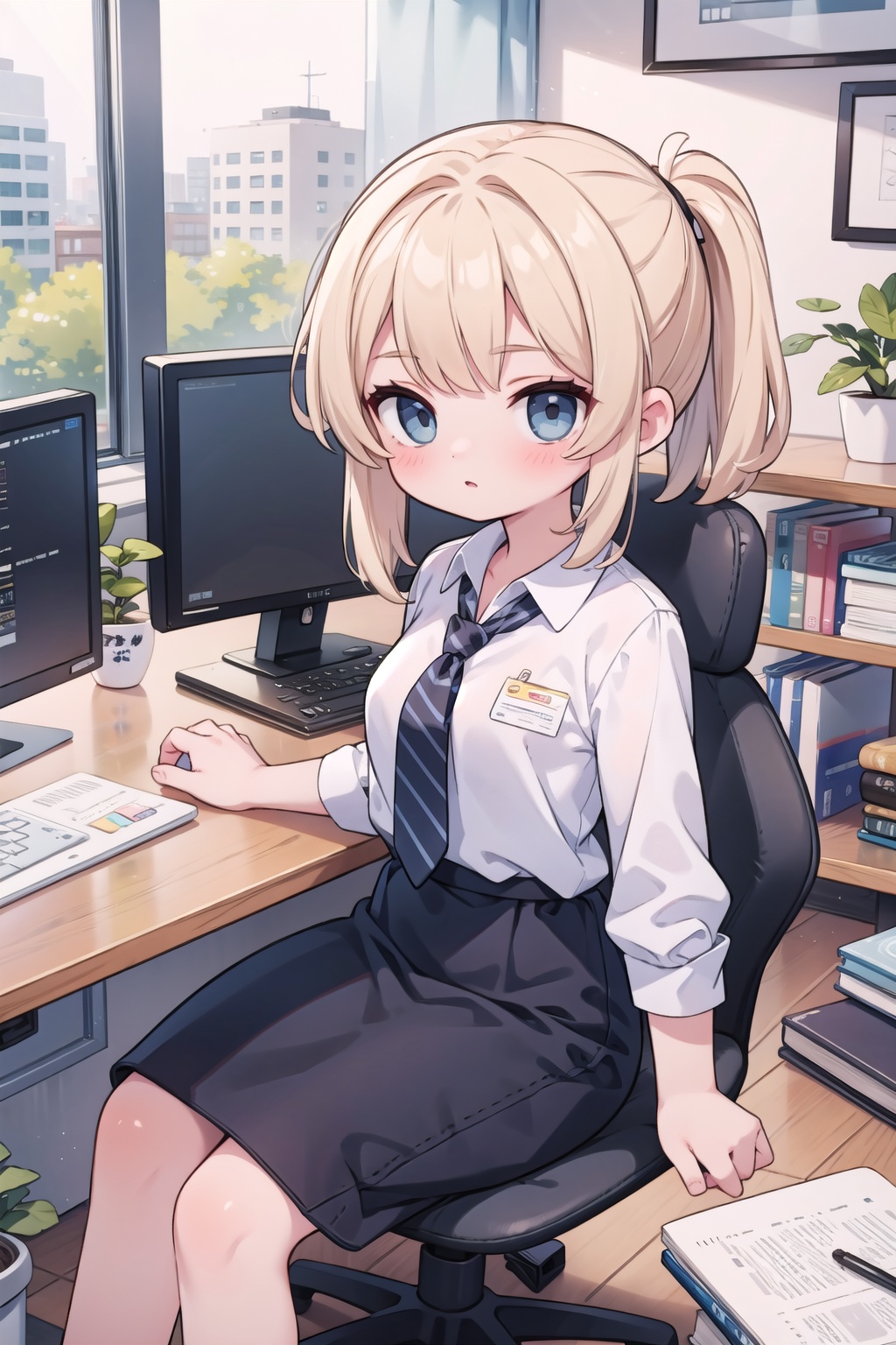 (masterpiece),  1girl,  office lady on Tensor.Art
