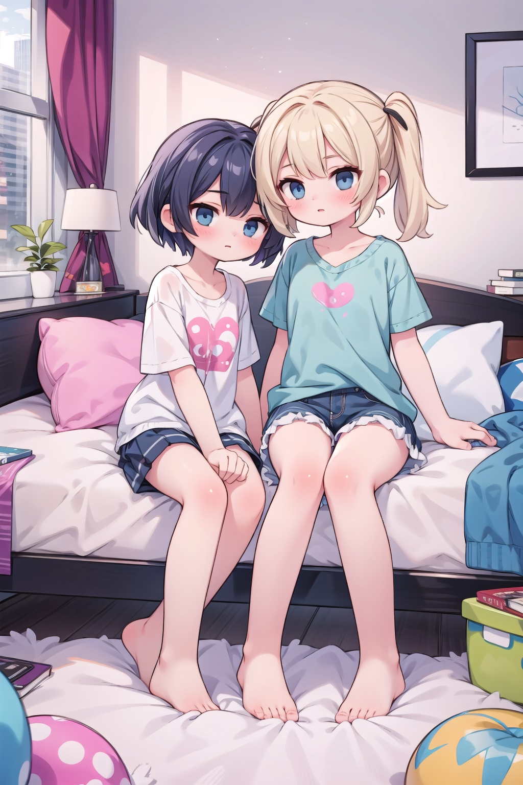 (masterpiece),  2girls,  yuri on Tensor.Art