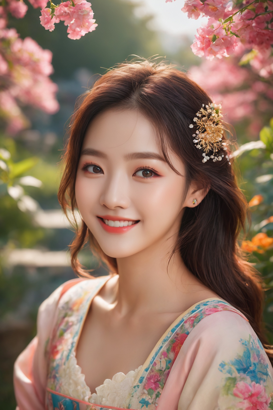 1girl,  korean,  cute smile on Tensor.Art