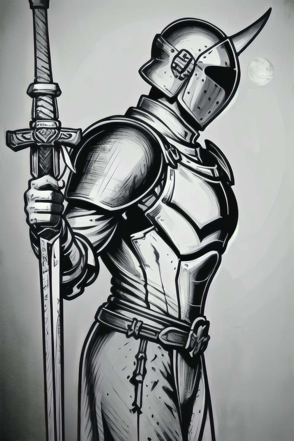 (masterpiece,  best quality),  BlackworkStyleManityro on Tensor.Art