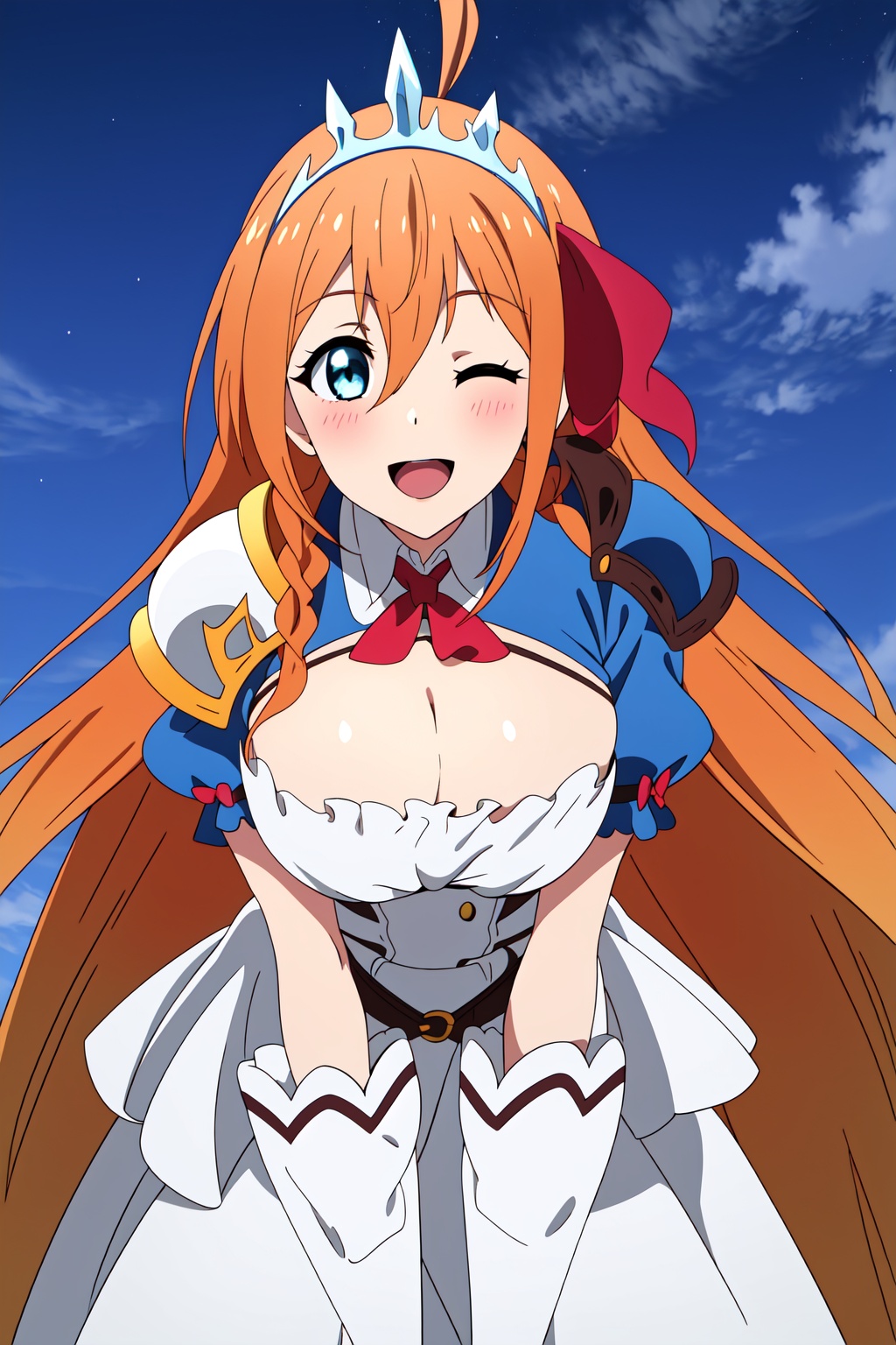 peco,  orange hair,  long hair on Tensor.Art