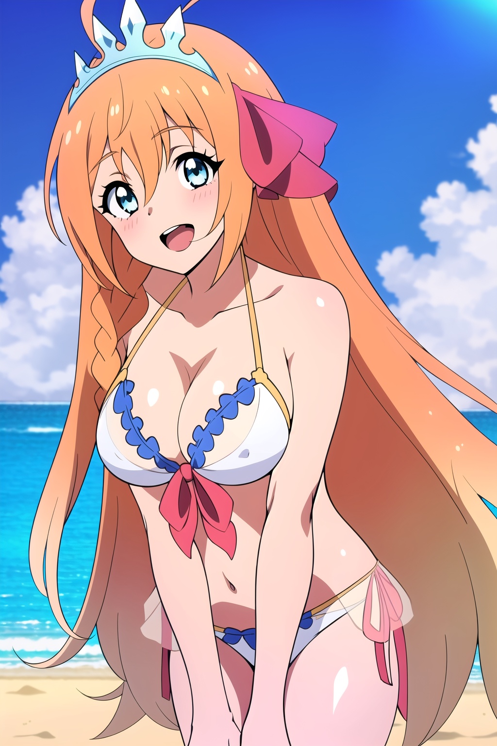 princess connect redive anime lineart,  pecoSummer,  long hair on Tensor.Art