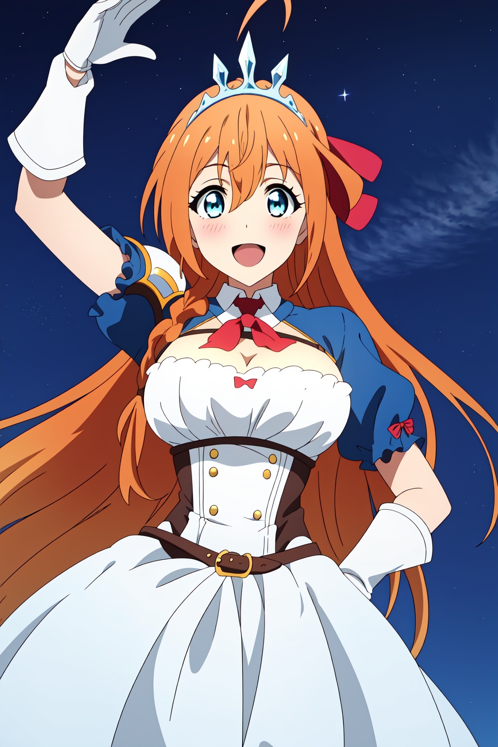 peco,  orange hair,  long hair on Tensor.Art
