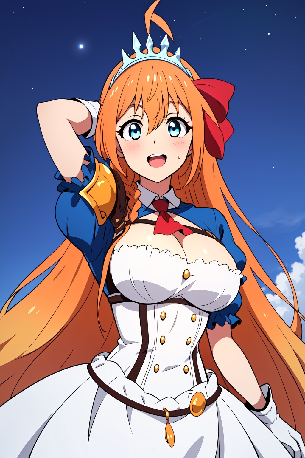 peco,  orange hair,  long hair on Tensor.Art