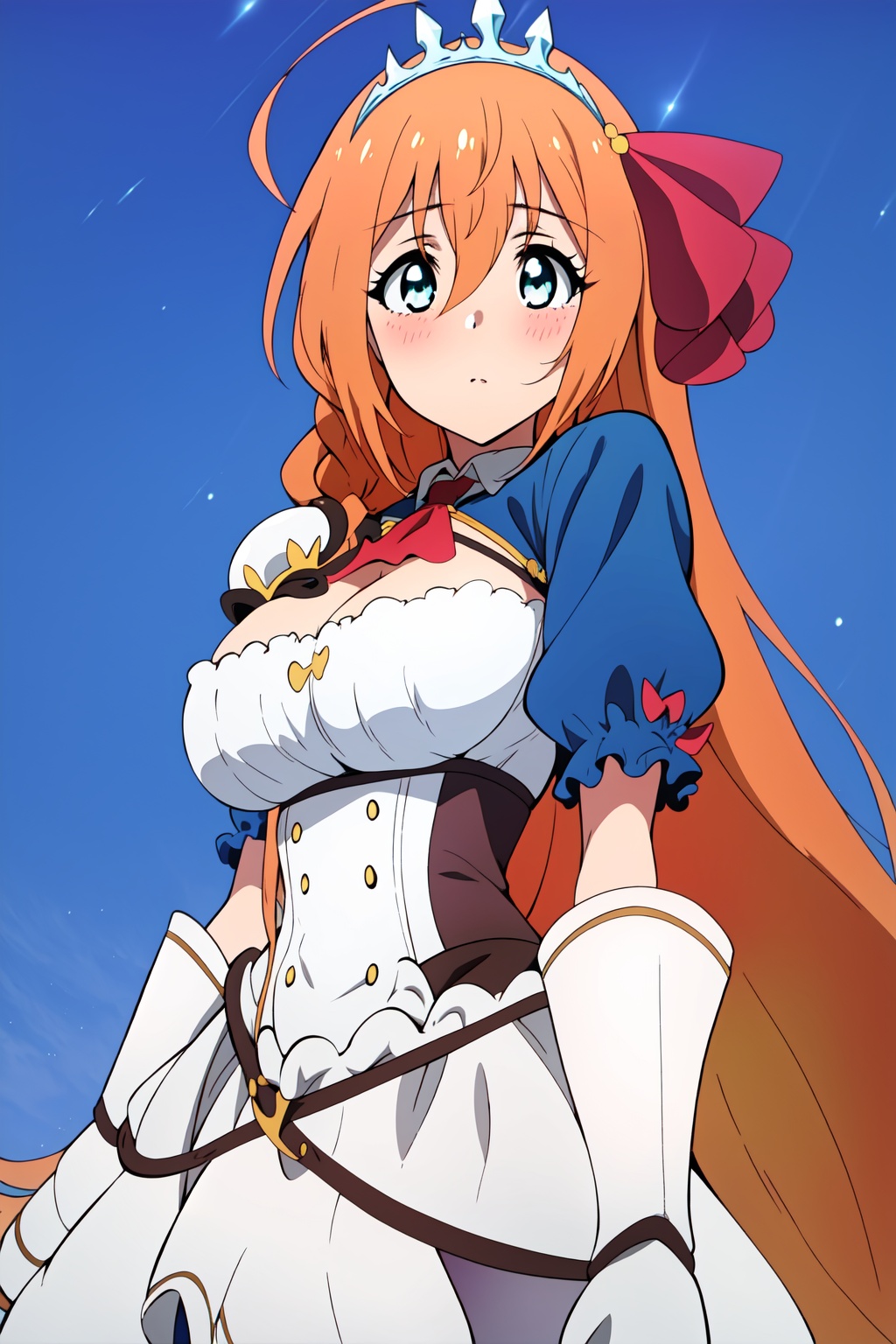 princess connect redive anime lineart,  peco,  orange hair on Tensor.Art