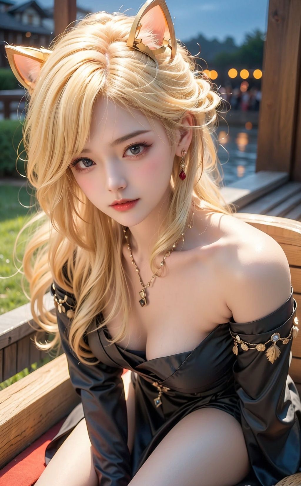 1Girl,  Full and blond,  Full and plump on Tensor.Art