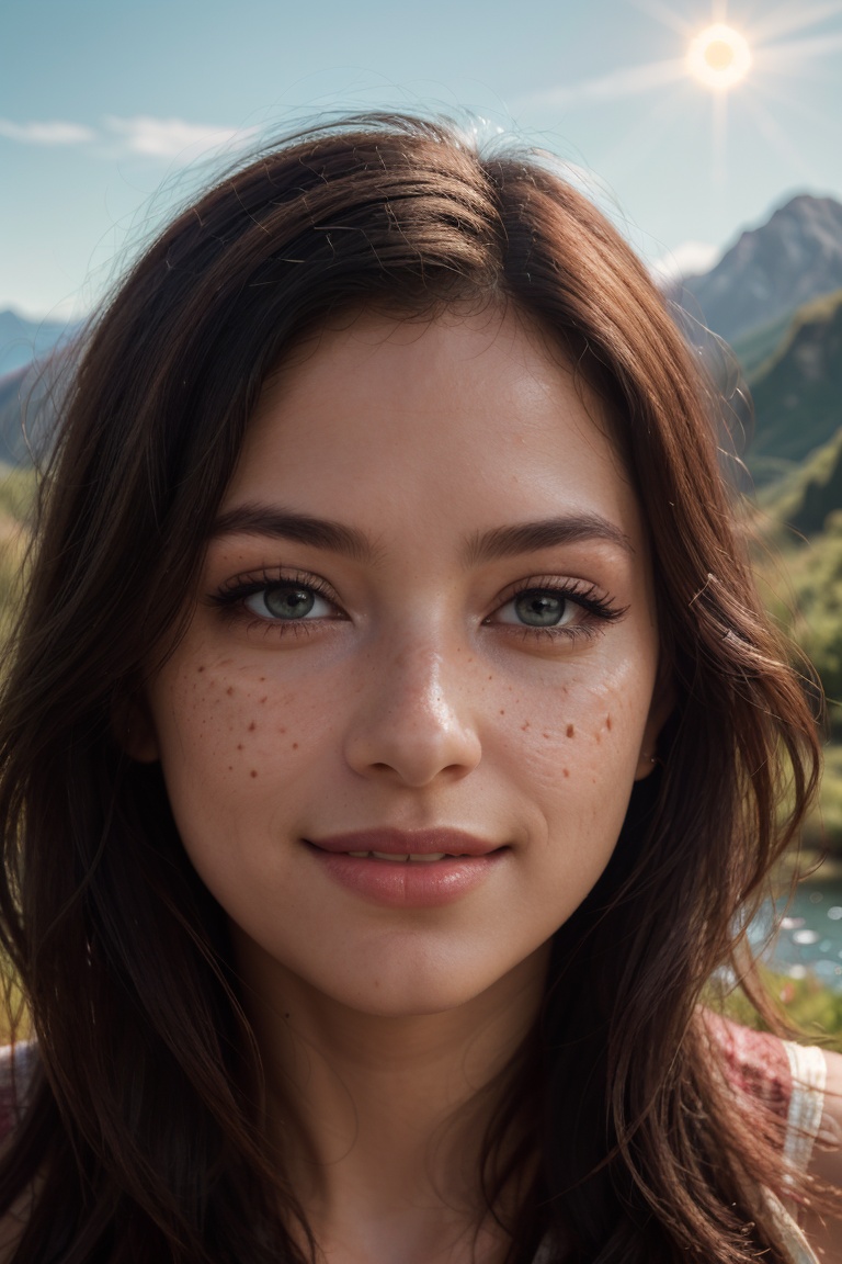 photorealistic,  ultra-detailed,  vibrant photography of a woman in nature on Tensor.Art