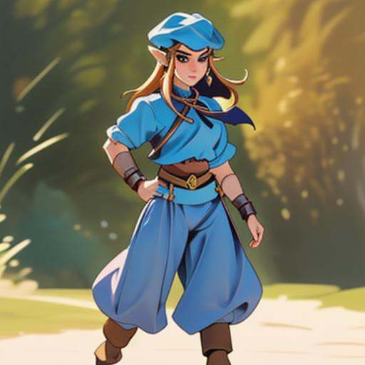 1girl,  gaucho clothes,  loose trousers on Tensor.Art