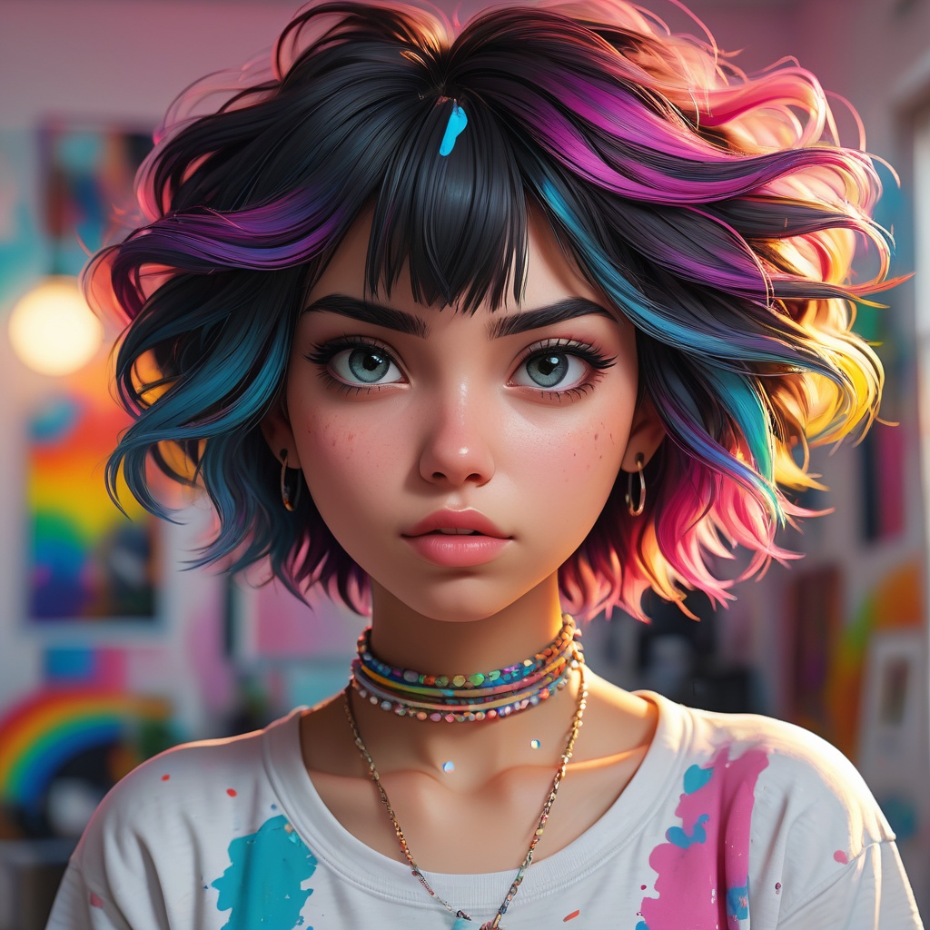 1girl,  isometric,  shukezouma on Tensor.Art