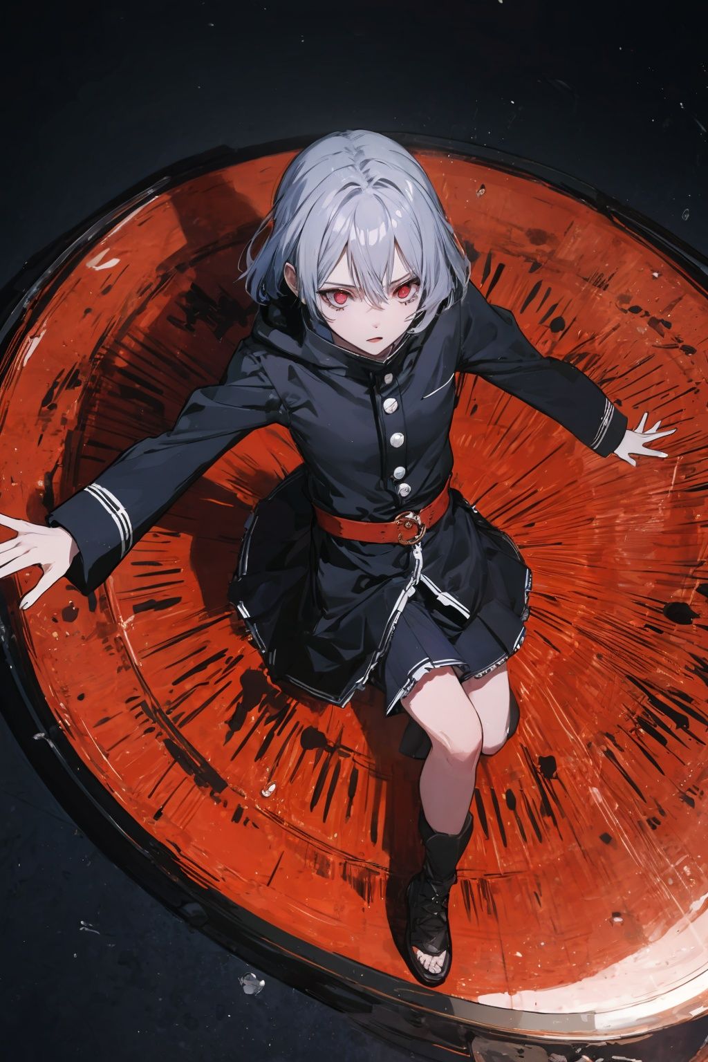  absurdres,incredibly absurdres,reality,realistic,,(solo:1.2),1girl,,full_shot,cosmetic contact lenses_Sharingan