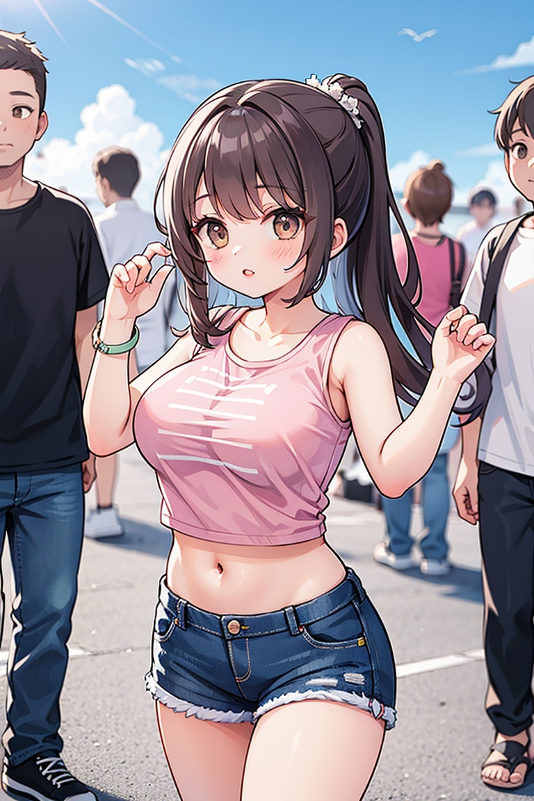 1girl,  long hair,  breasts on Tensor.Art
