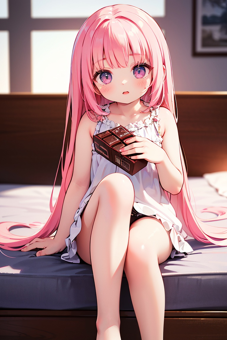 cute,  adorable,  pink hair on Tensor.Art