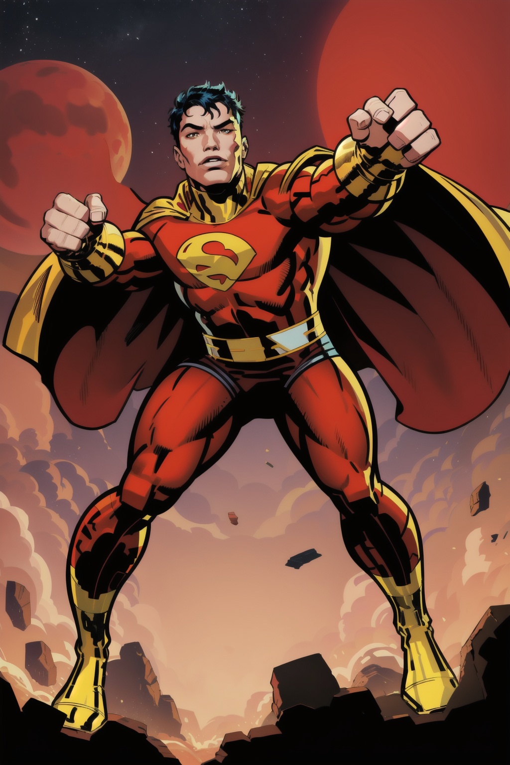 Full body,  1man,  superhero on Tensor.Art