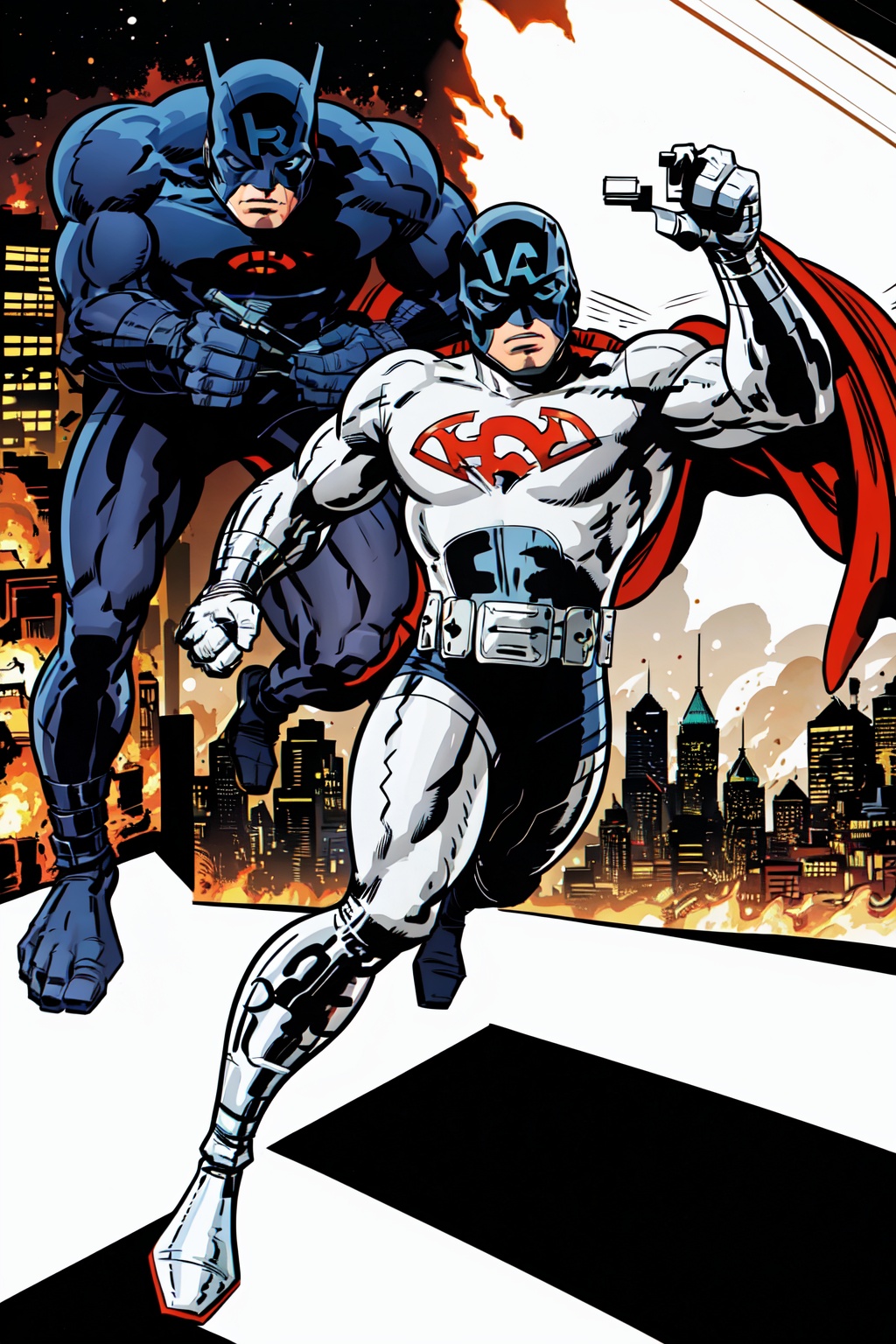 Full body,  1 superhero,  masked on Tensor.Art