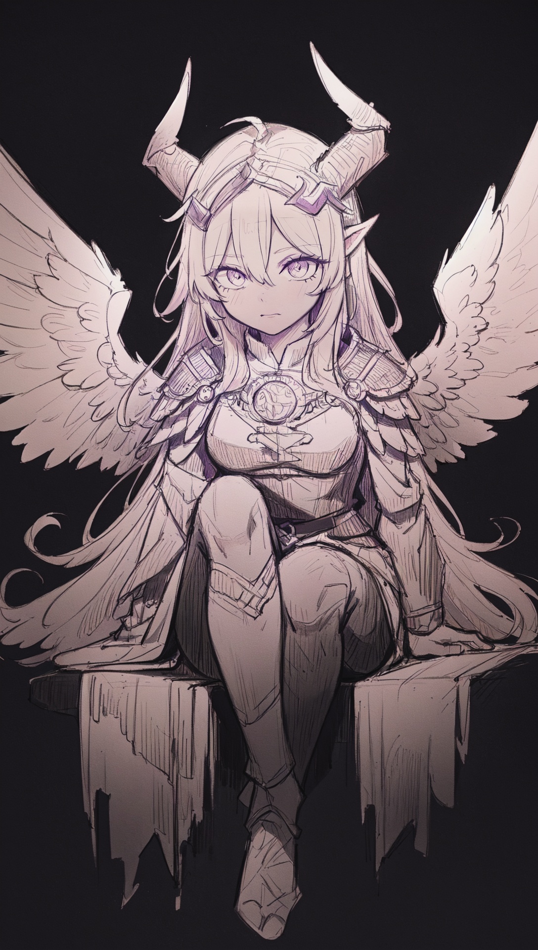 1girl,  valkyrie,  feathered wings on Tensor.Art
