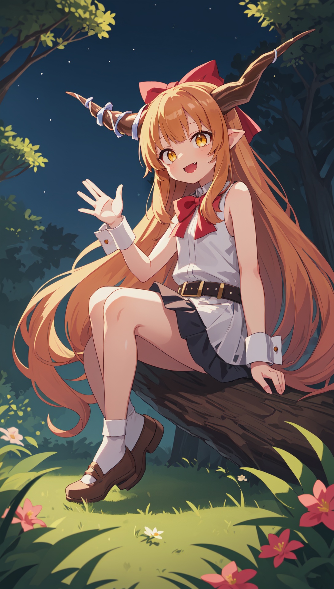ibuki suika,  waving,  belt on Tensor.Art