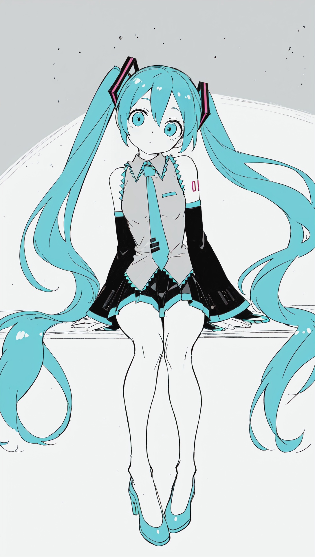 hatsune miku,  aqua eyes,  aqua hair on Tensor.Art