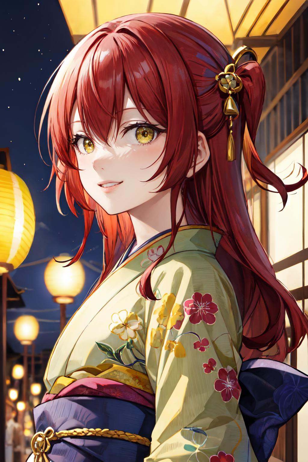 kita ikuyo,  1girl,  kimono on Tensor.Art
