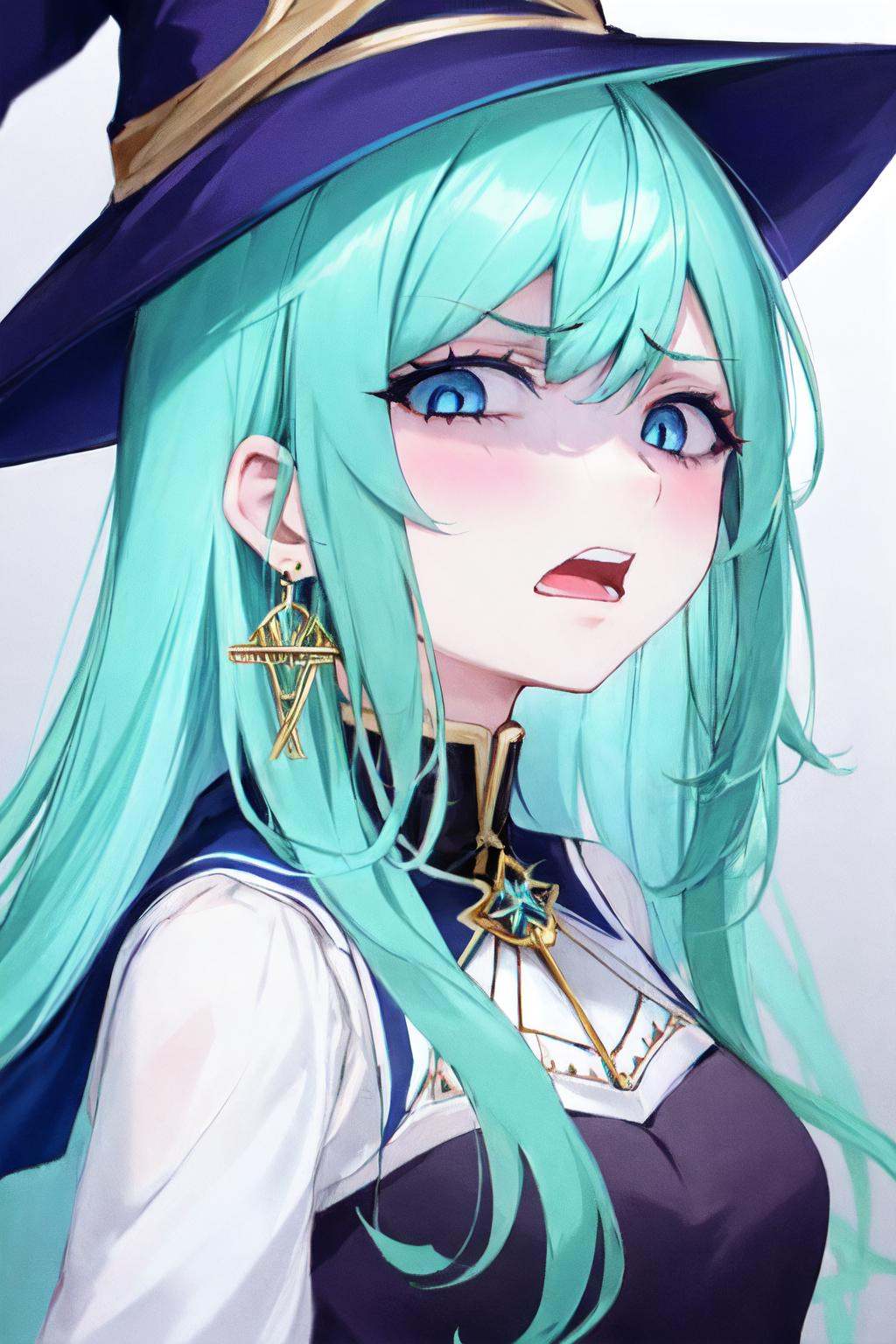 disgusted face,  1girl,  solo on Tensor.Art