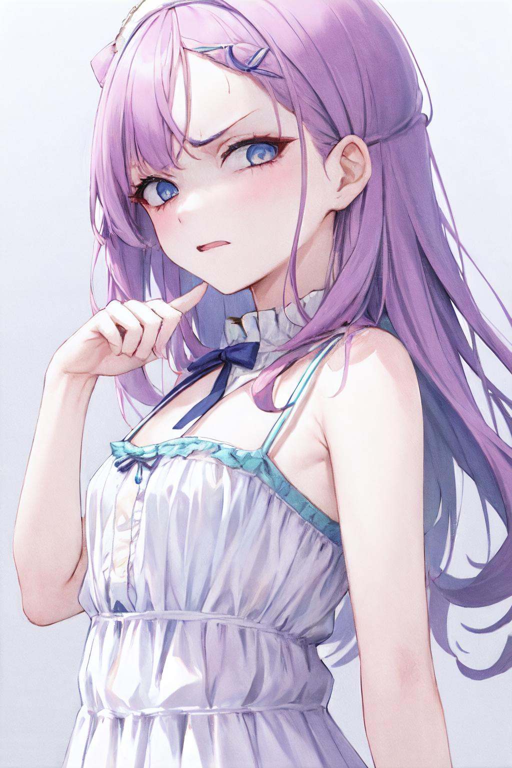 disgusted face,  1girl,  solo on Tensor.Art