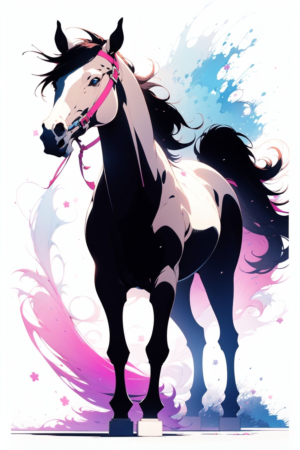 zzz,  no humans,  animal focus,  solo,  horse,  full body,  tongue,  white background,  colorful, <lora:EMS-84940-EMS:1.000000>