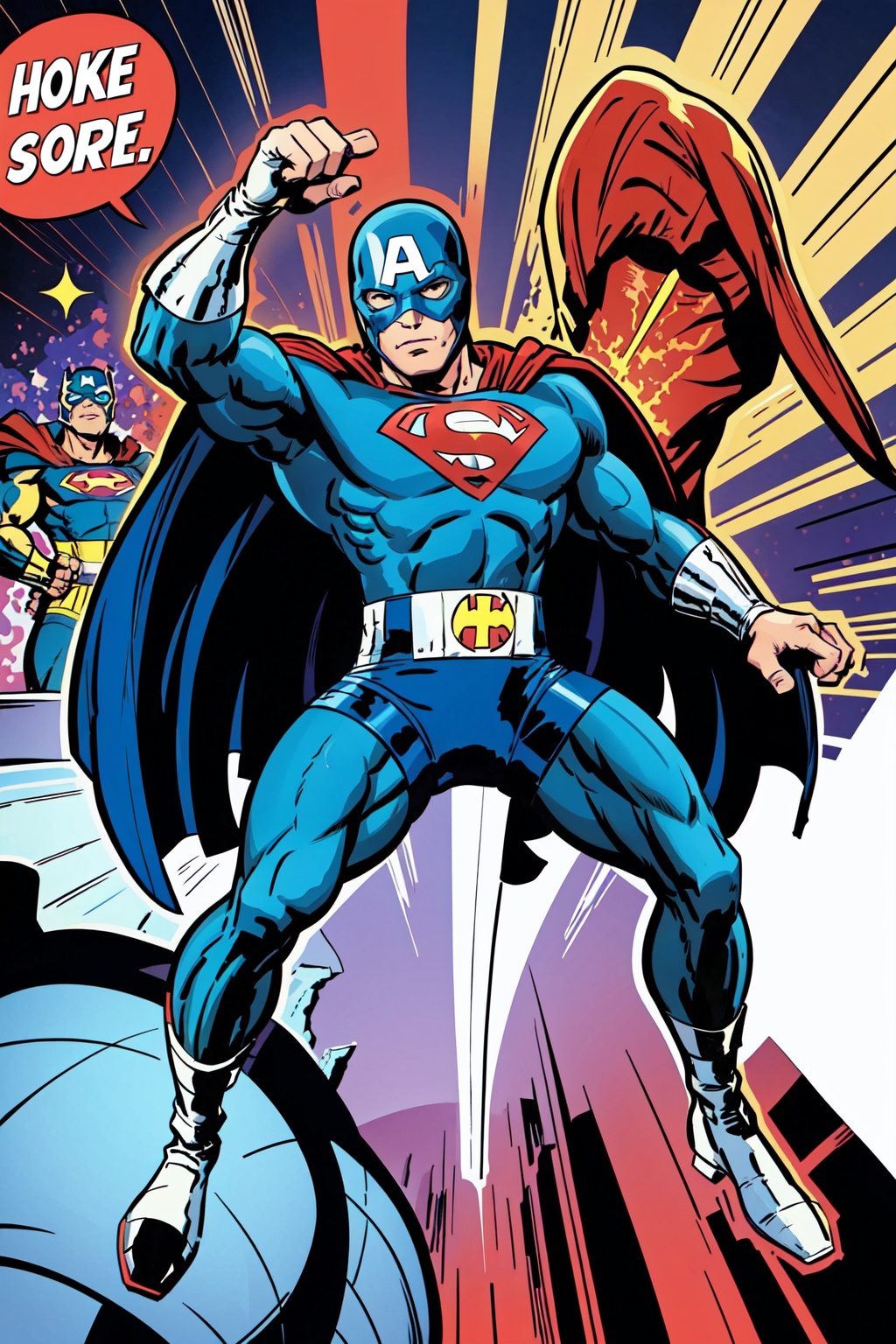 Full body,  1 superhero,  masked on Tensor.Art